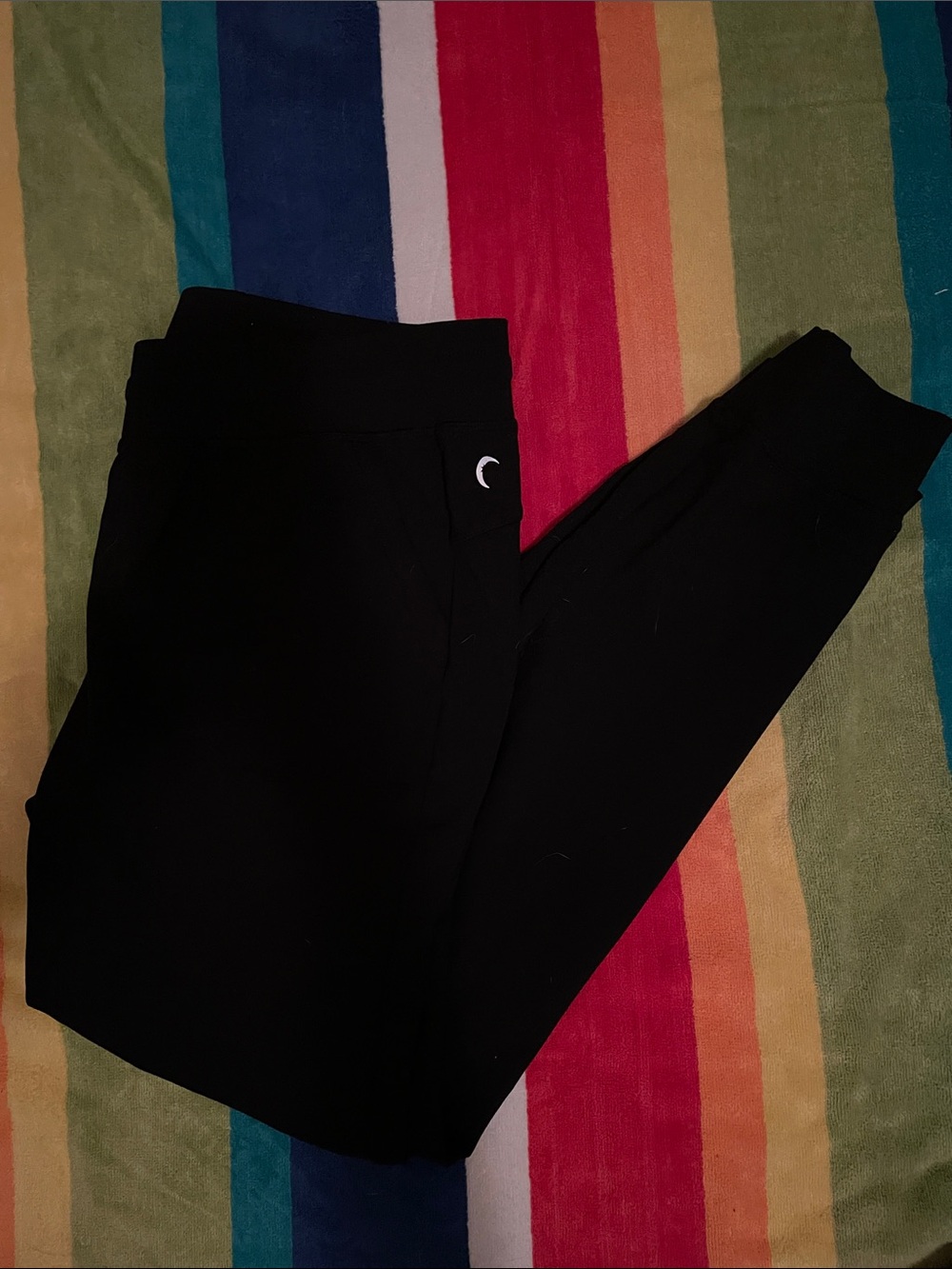 ZYIA Black Knit Joggers—like new condition